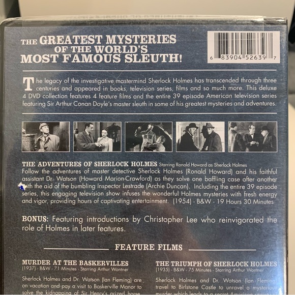 SALE!! Sherlock Holmes 4 movies and 39 episodes NWT - Picture 5 of 6